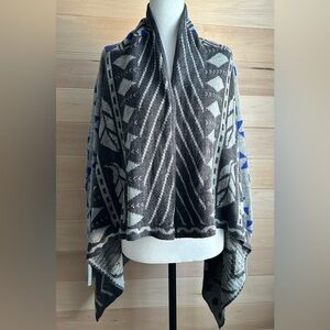 Seductions,M /L open Cardigan, brown/tan/blue